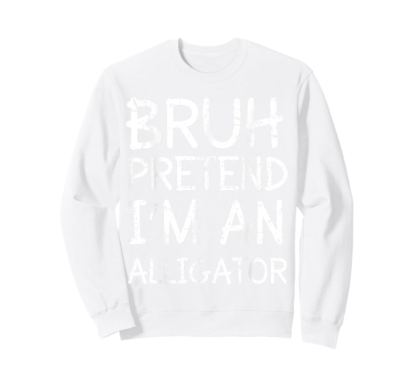 Bruh Pretend I'm An Alligator Lazy Halloween Costume Boys T-Shirt