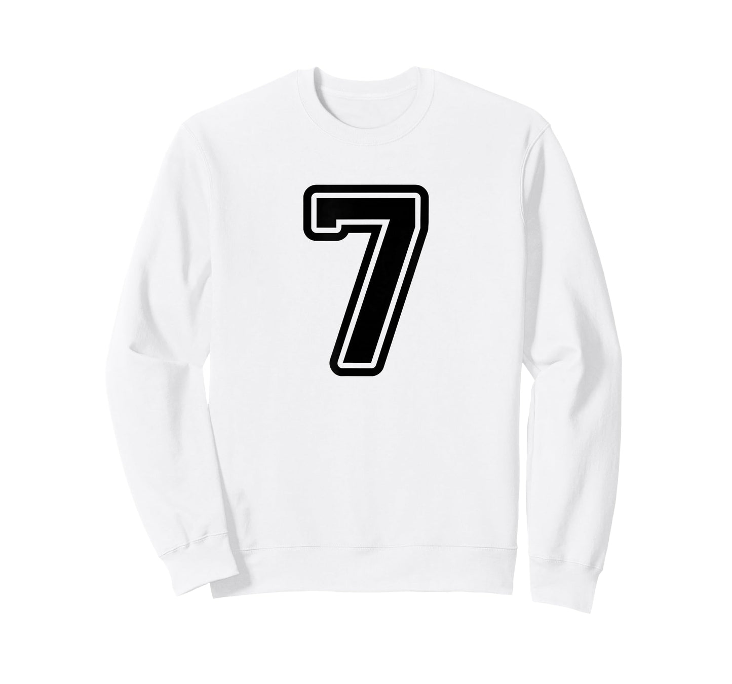 Number #7 Black Sport Varsity Number 7 T-Shirt