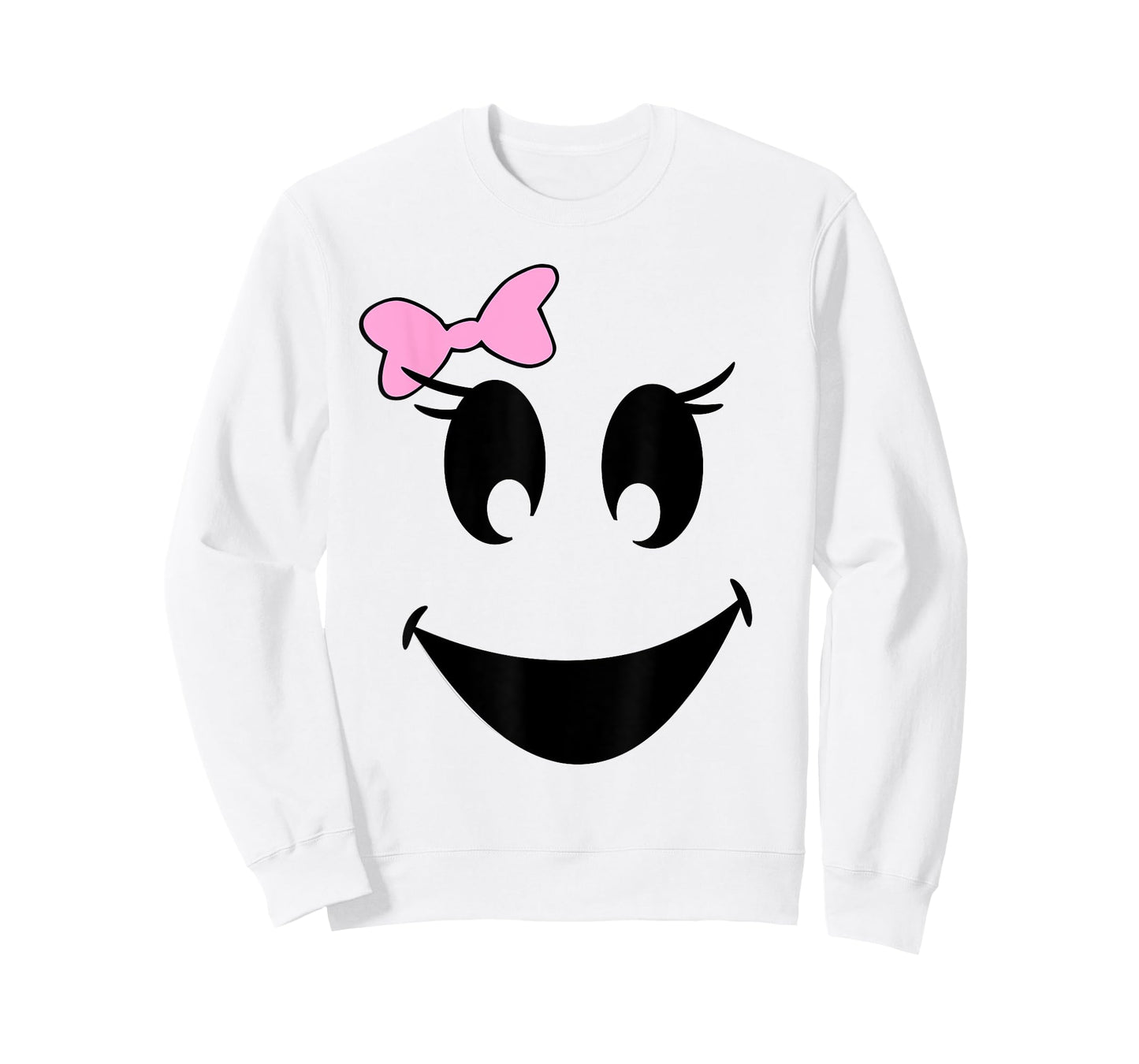 Cute Girl Ghost With Bow Ghoul Face Halloween T Shirt