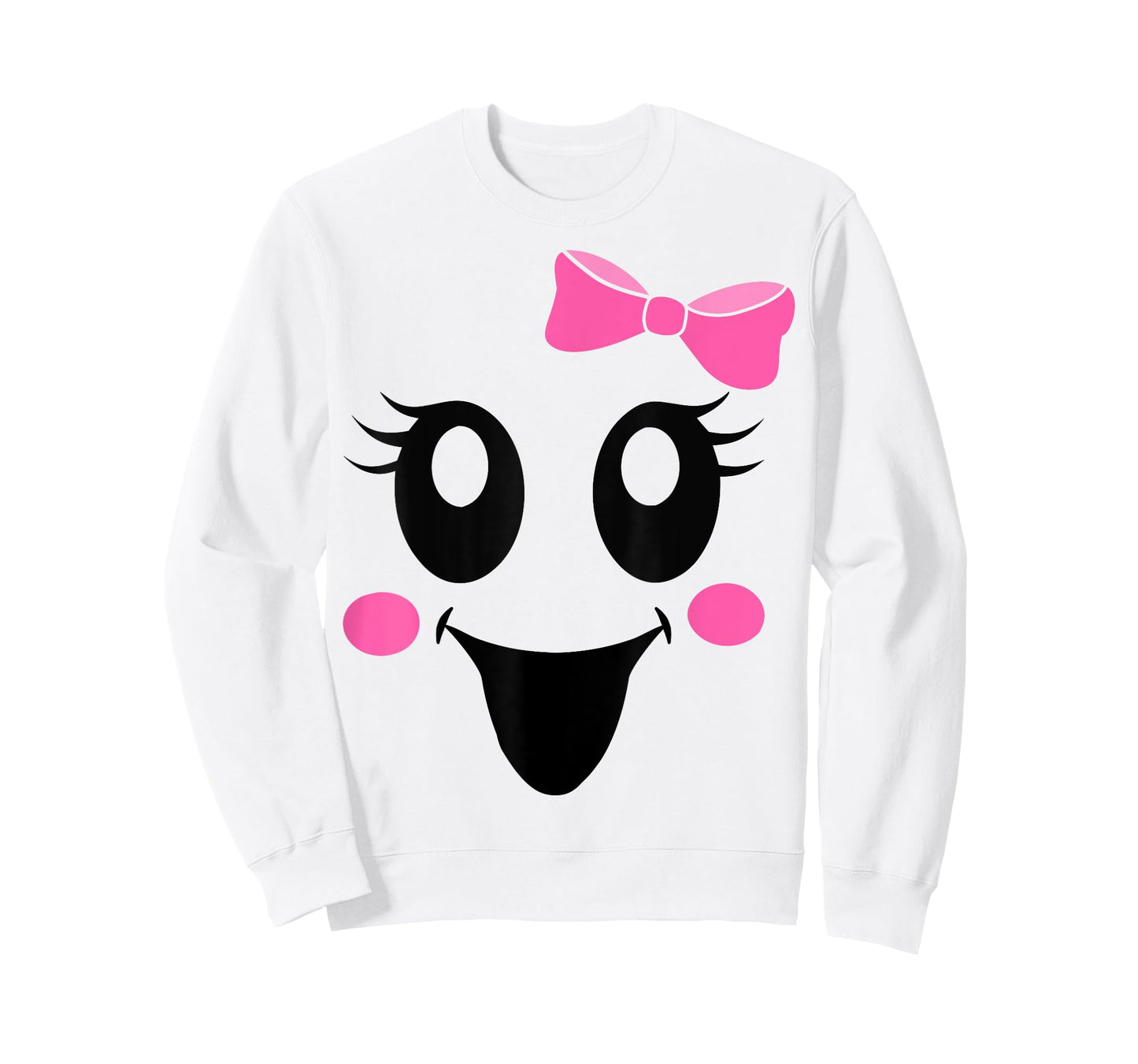 Cute female ghost with girls face and bow halloween party T-Shirt