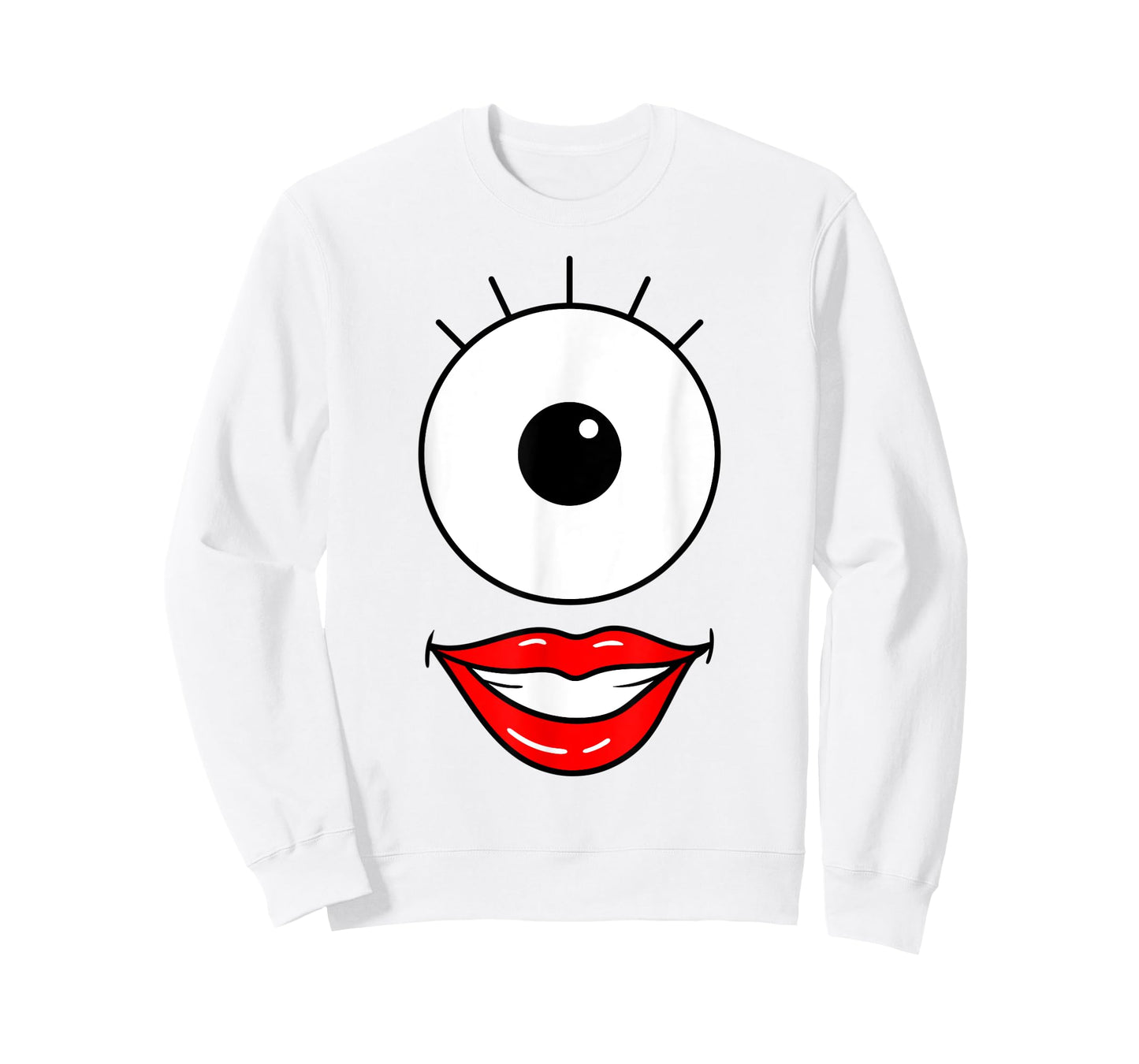 Funny Cute Monster Face One Eyeball Easy Halloween Costume T-Shirt