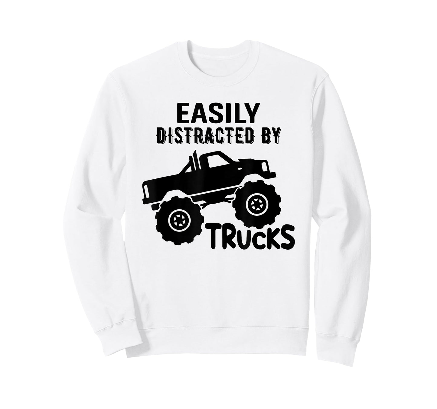 Easily Distracted By Trucks Truck Lover Boy Vintage T-Shirt