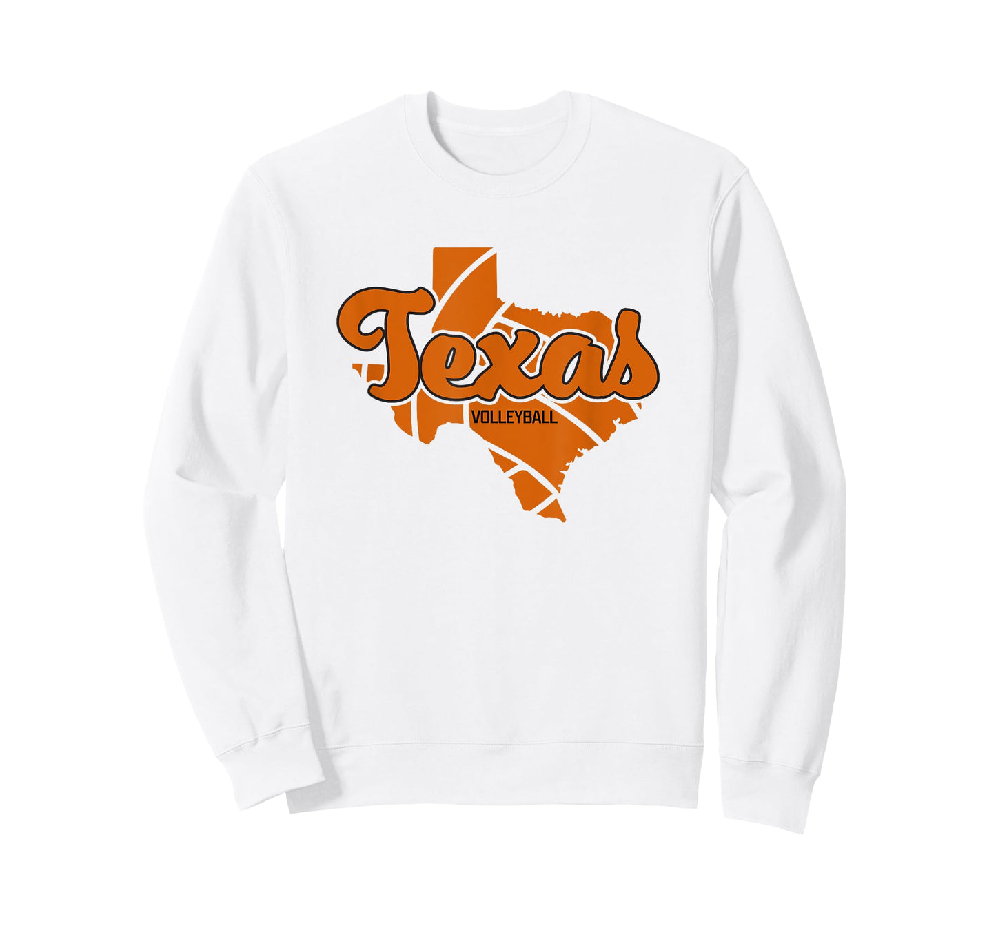 Texas Volleyball Retro Script Vintage Distressed T-Shirt