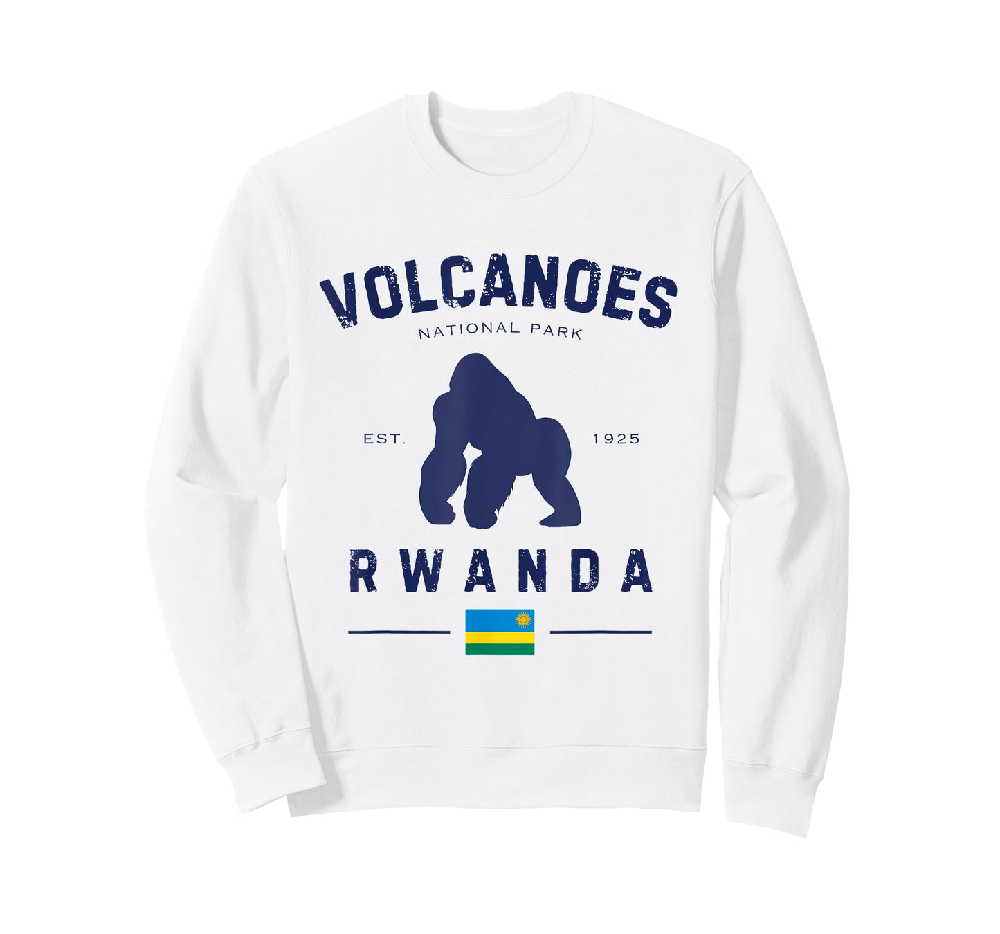 Volcanoes National Park Rwanda Flag Virunga Gorilla Safari T-Shirt