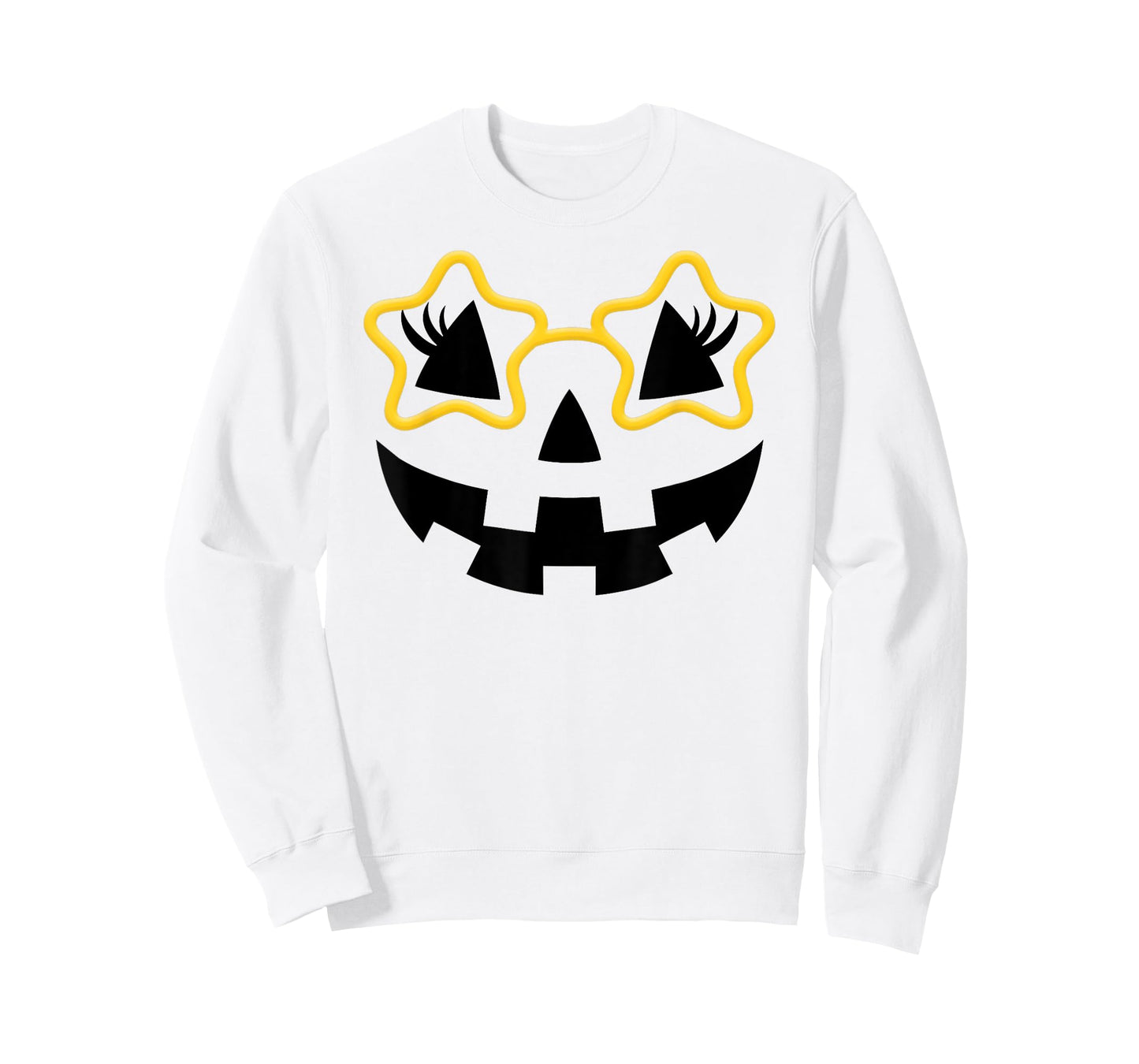 Jack O Lantern Face Pumpkin Halloween Cute Star Glasses Gift T-Shirt