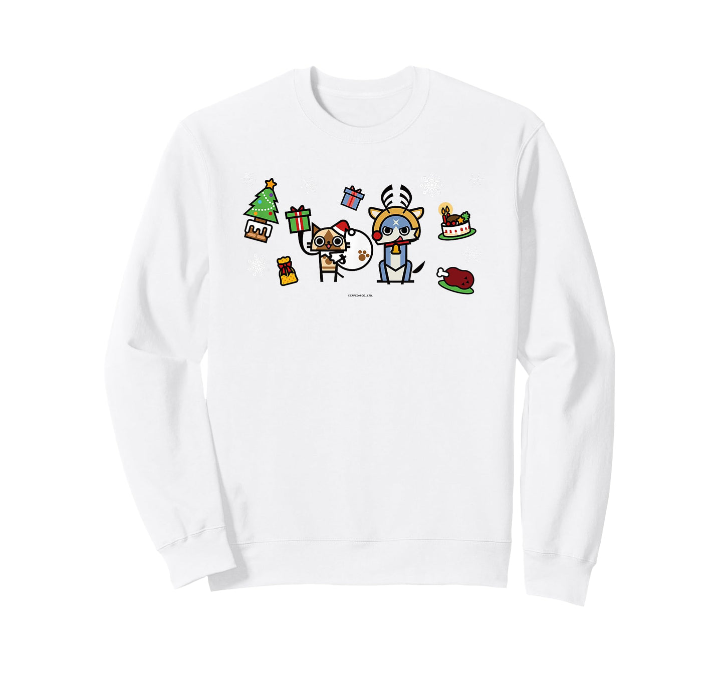 Monster Hunter Rise: Sunbreak Palamute＆Palico Christmas (B) T-Shirt