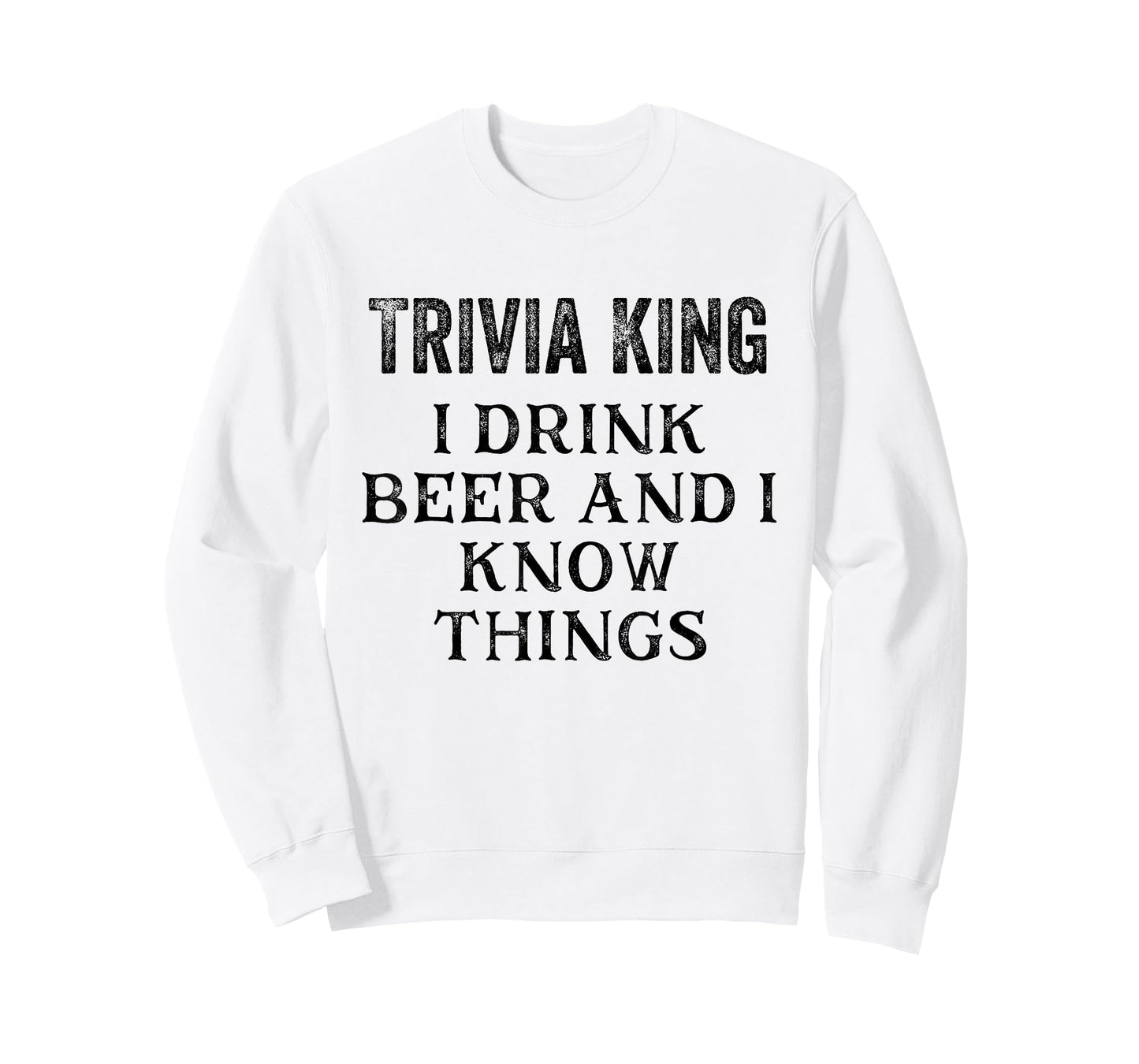 Trivia King Mens Gift Triva Quiz Game Night T-Shirt