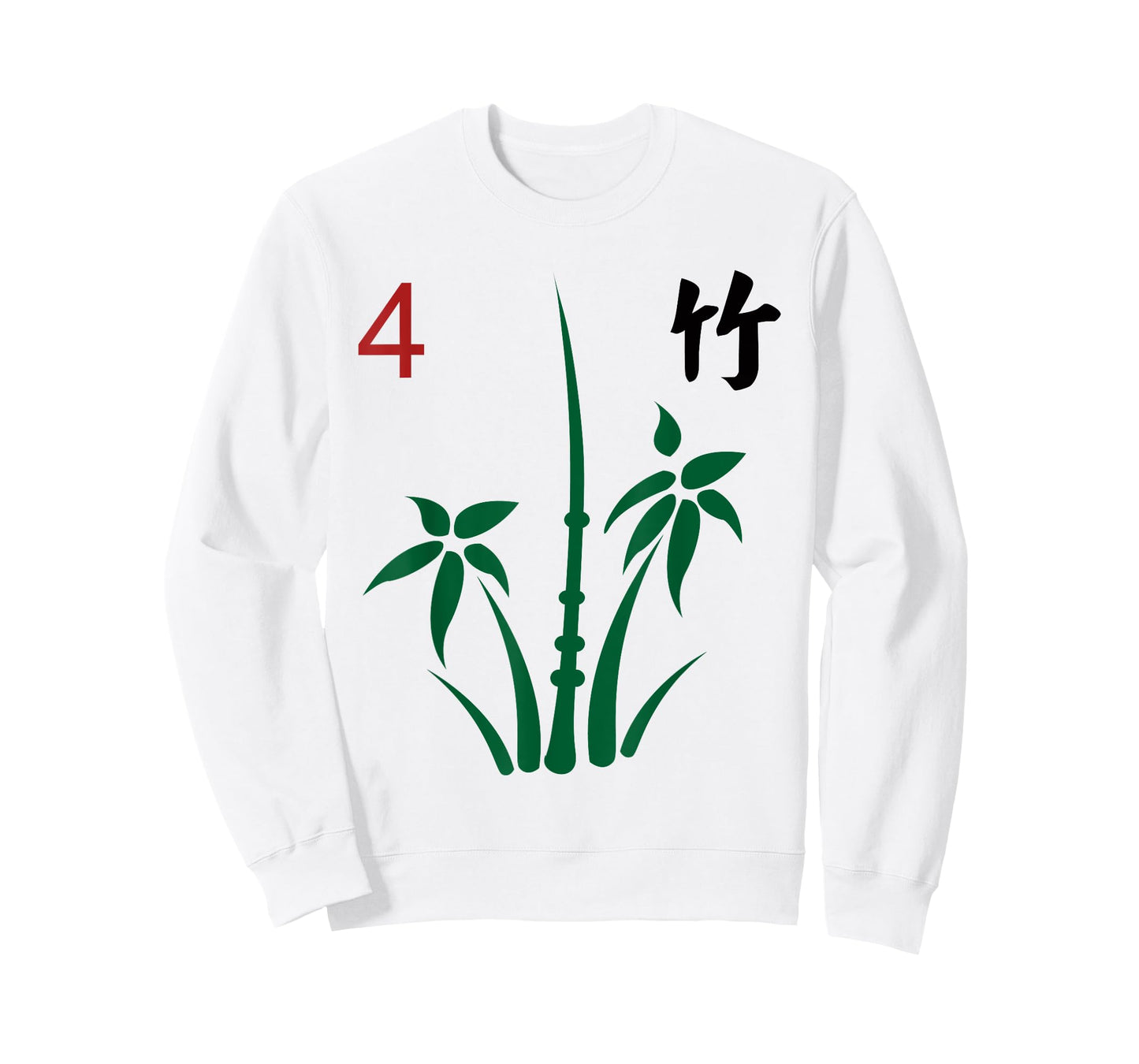 Chinese Mahjong Mah Jong Game Tiles Character Flower Four T-Shirt