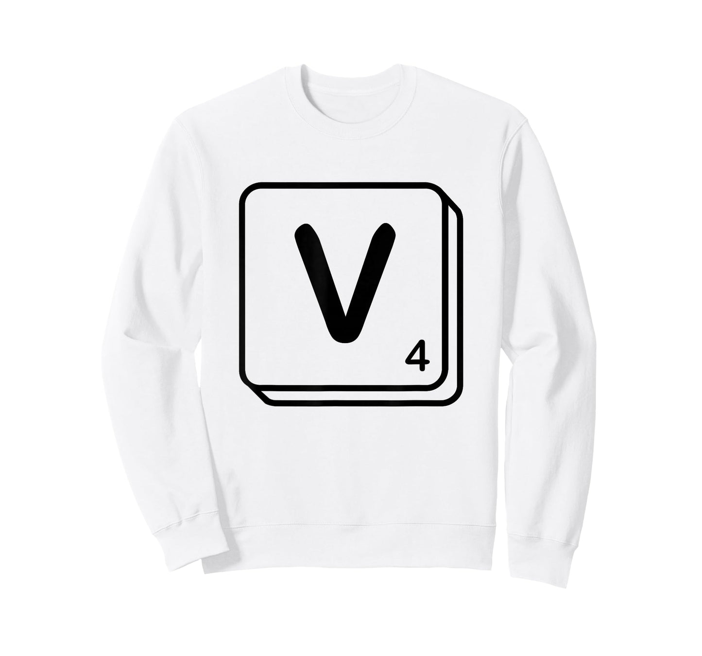 Letter V Word Game Tile T-Shirt