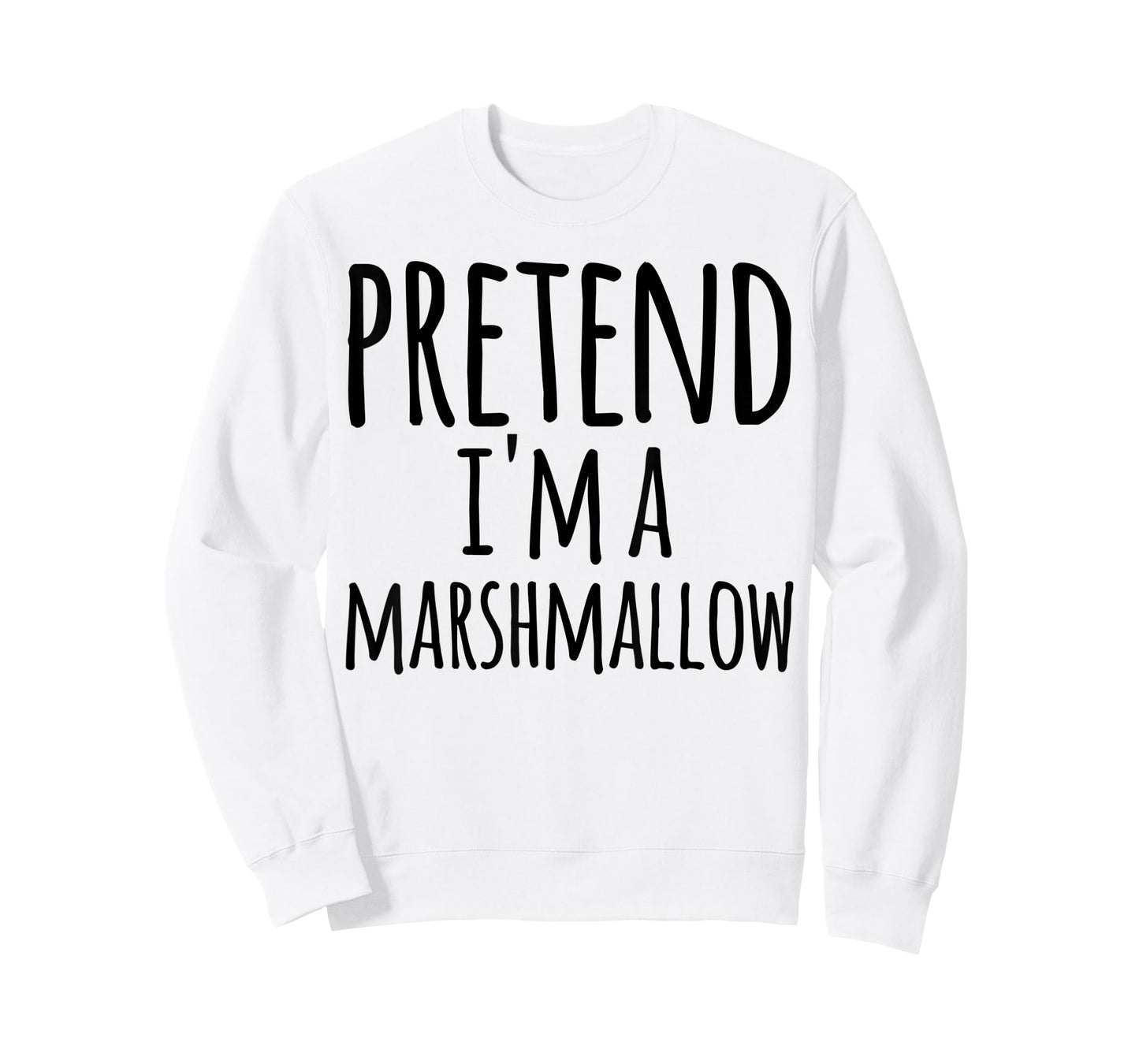 Funny Easy Lazy Halloween PRETEND I'M A MARSHMALLOW Costume T-Shirt