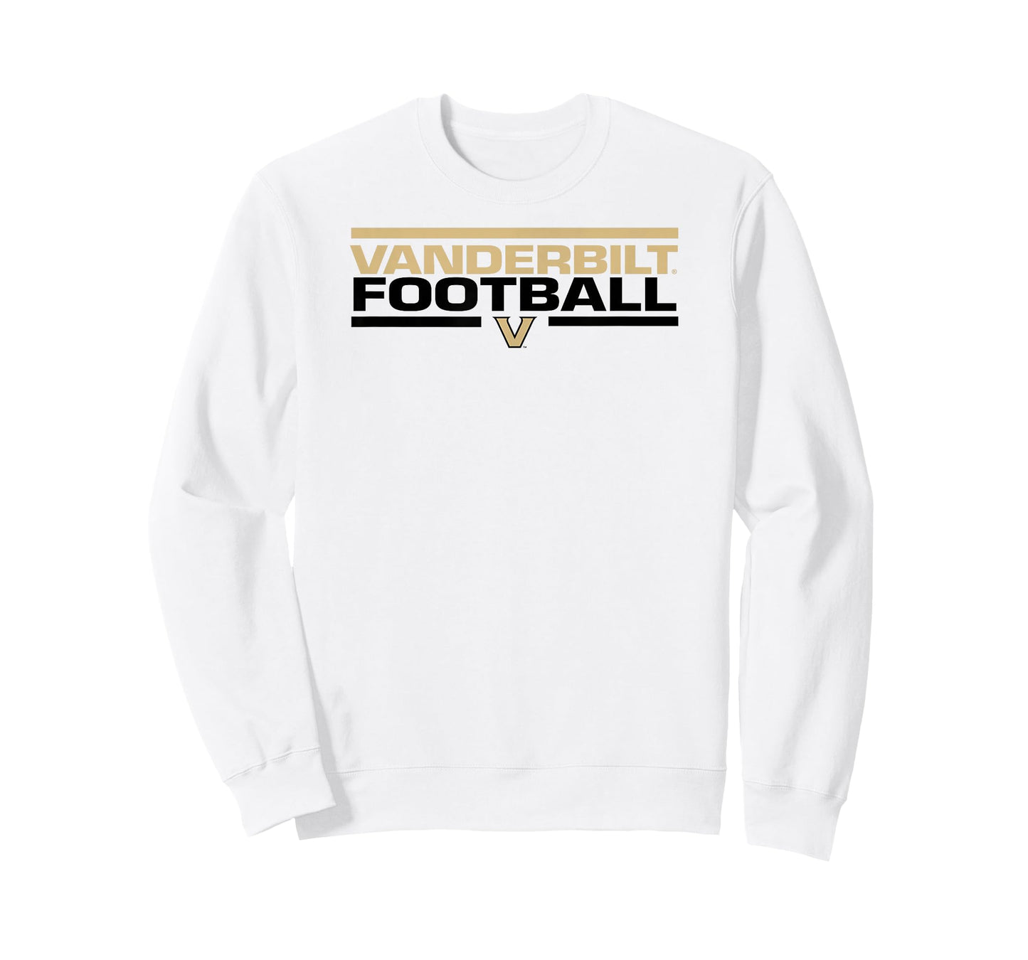 Vanderbilt Commodores Football Tackle White T-Shirt