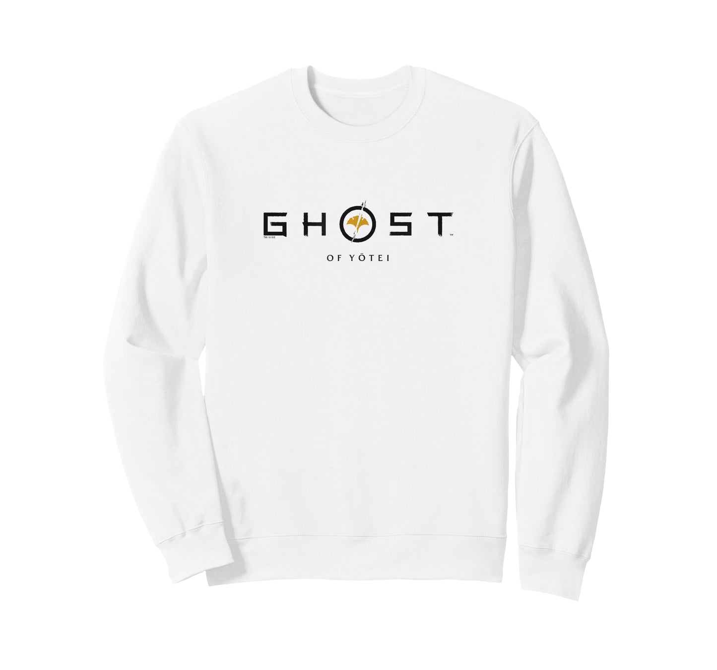 Ghost of Yotei Black Lettering Gingko Leaf Logo Video Game T-Shirt
