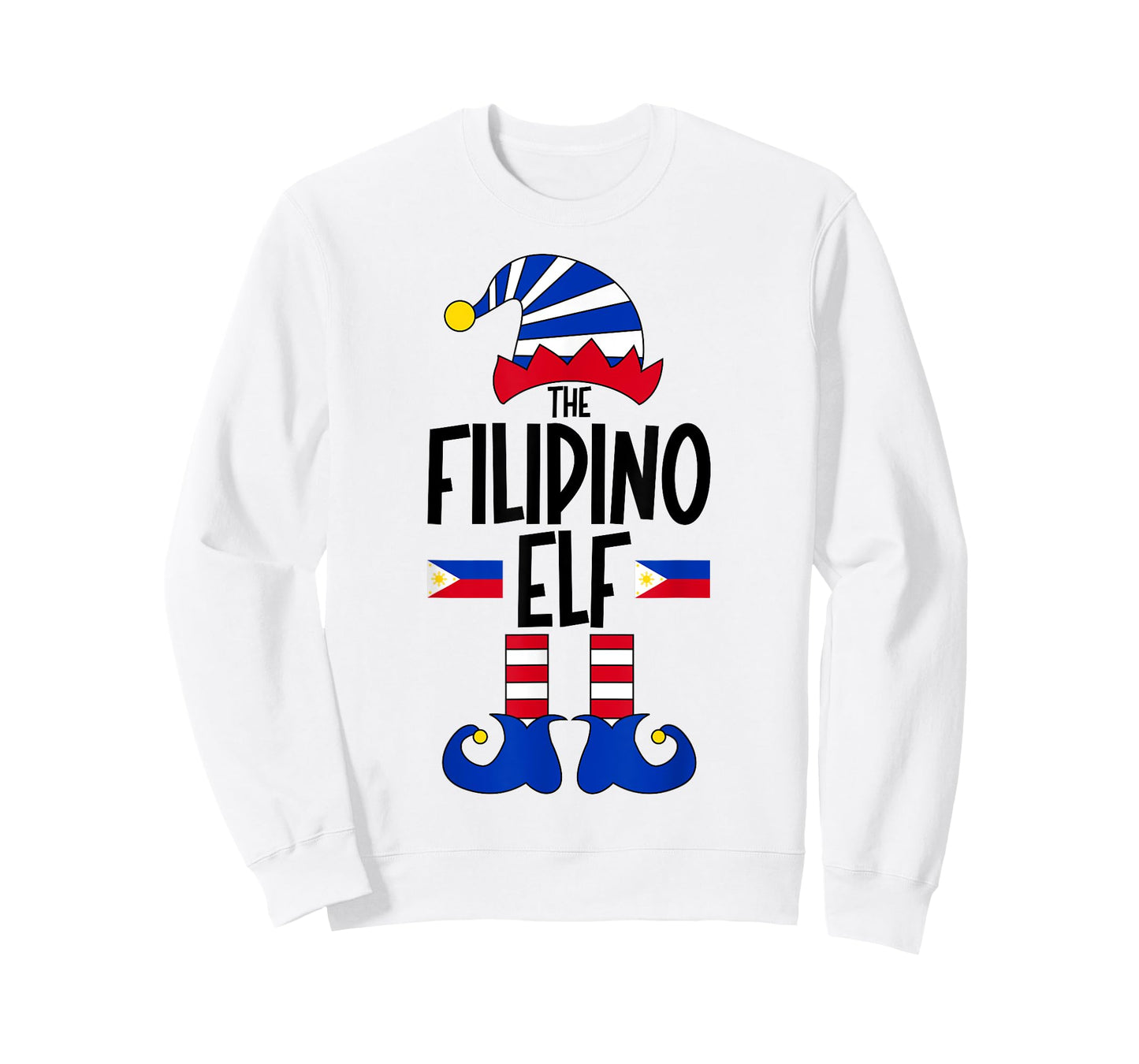 Filipino Elf Philippines Funny Group Matching Christmas Elf T-Shirt
