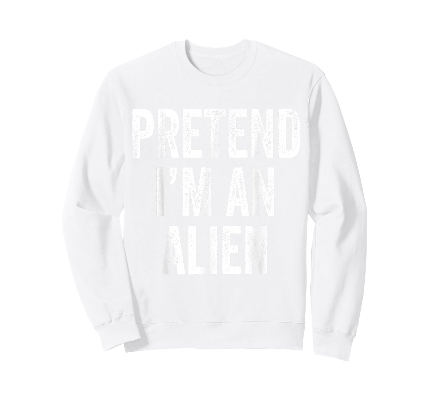 Retro Pretend I'm An Alien Funny Lazy Halloween Costume T-Shirt