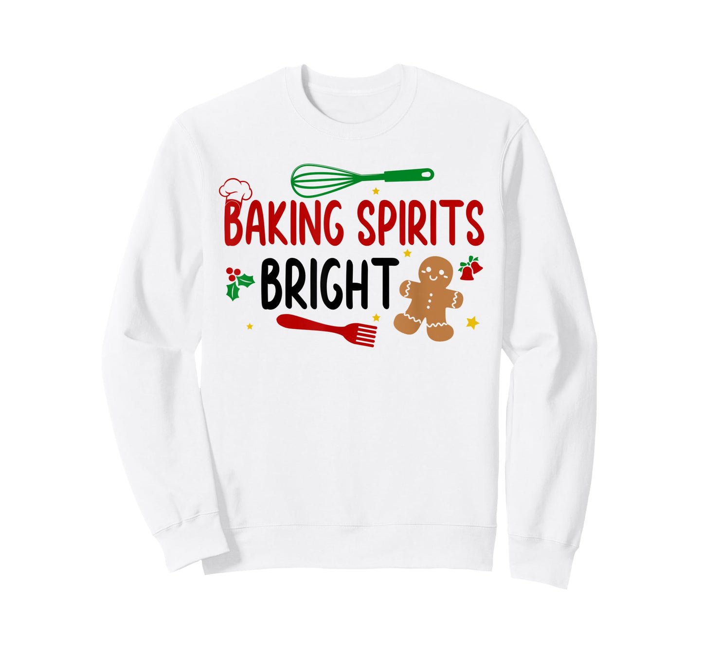 Merry Christmas Cooking Baking Team Baking Spirits Bright T-Shirt