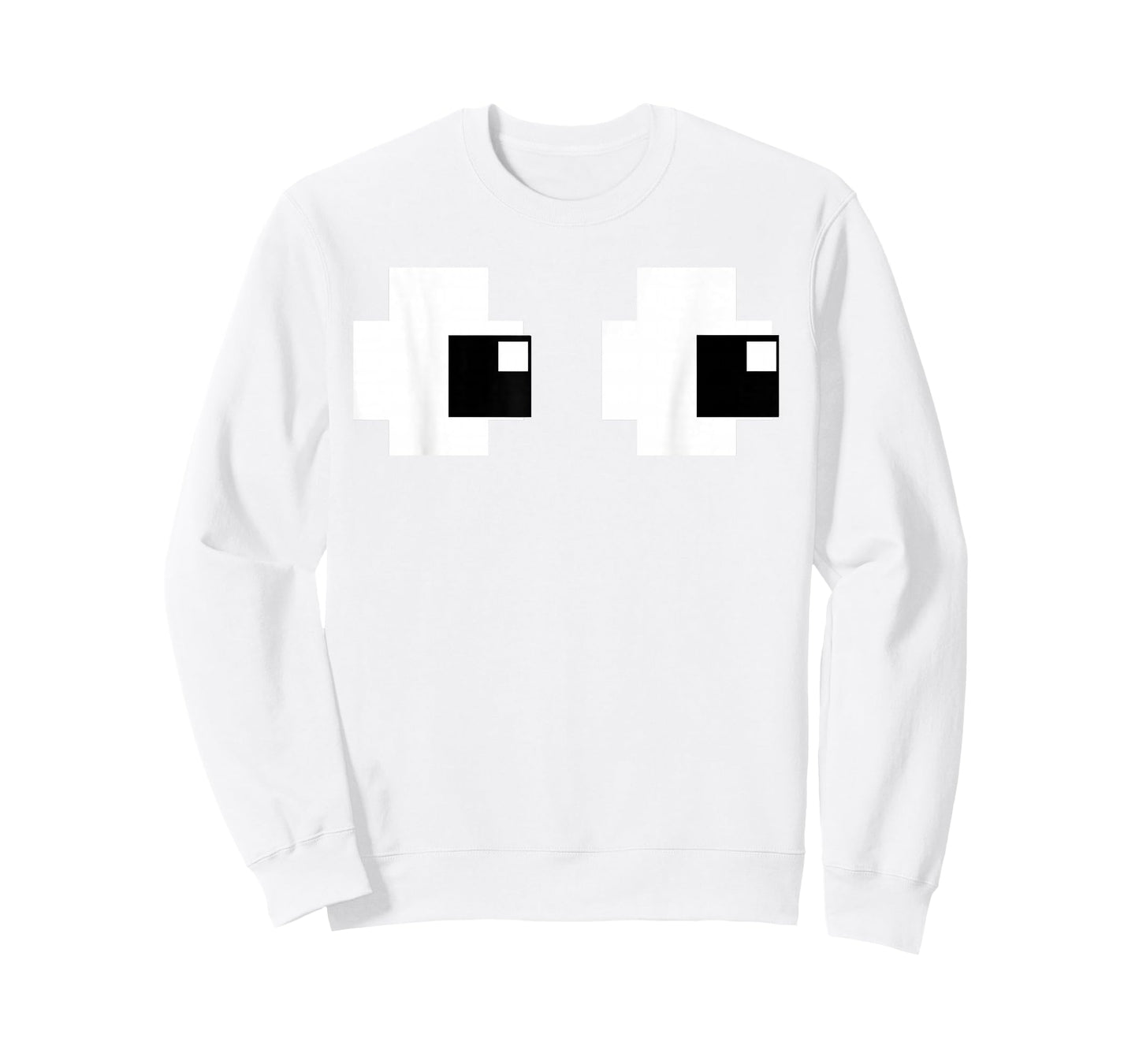 Retro Arcade Game Ghost Eyes Halloween Group Costume T-Shirt