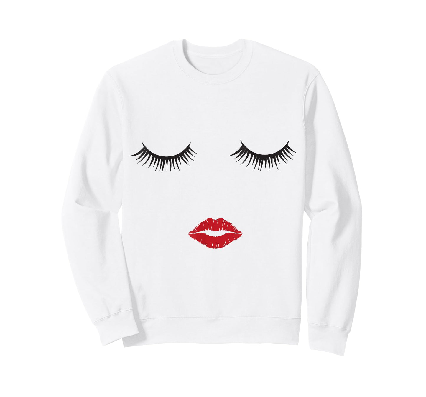 Eye Lash Lips Kiss T Shirt Trendy Cute T-Shirt