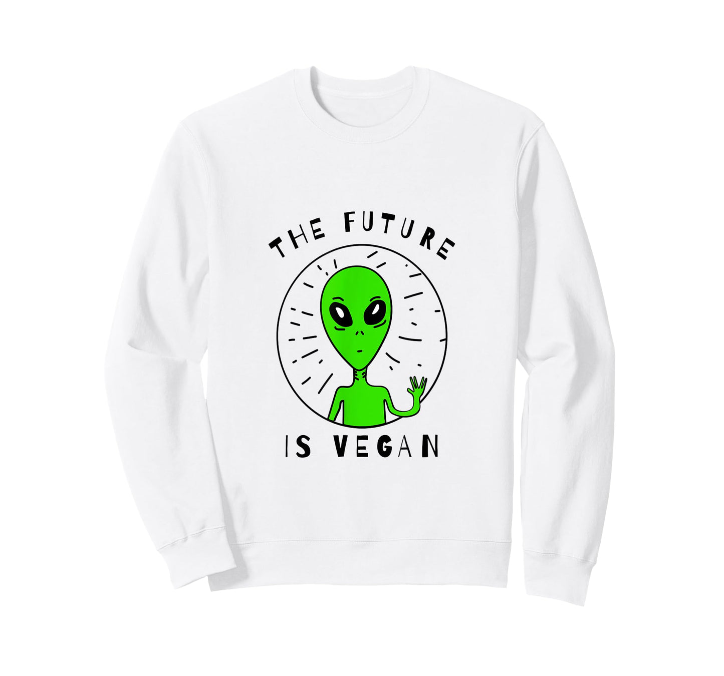 The Future Is Vegan Vegan Alien Peace and Love Vegan Shirt