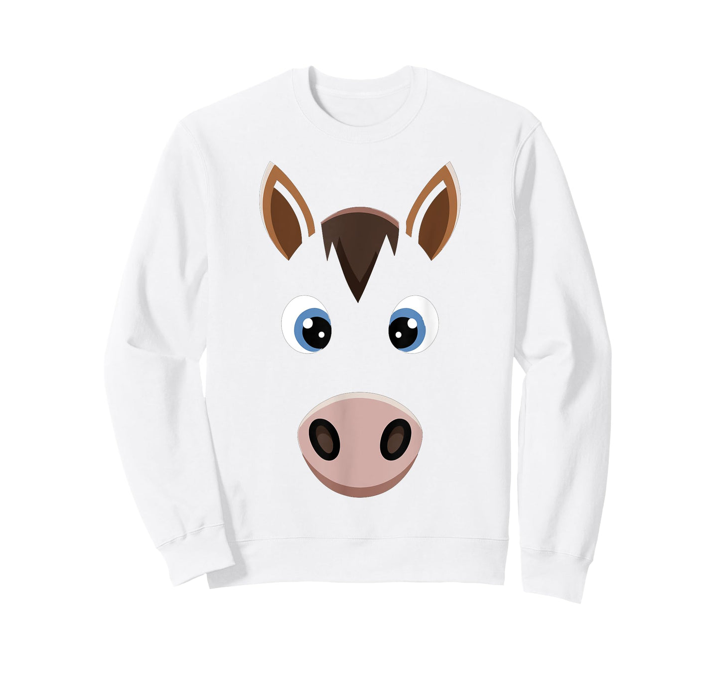 Halloween Horse Face Tshirt Costume Kids Cute Themed Horsey T-Shirt
