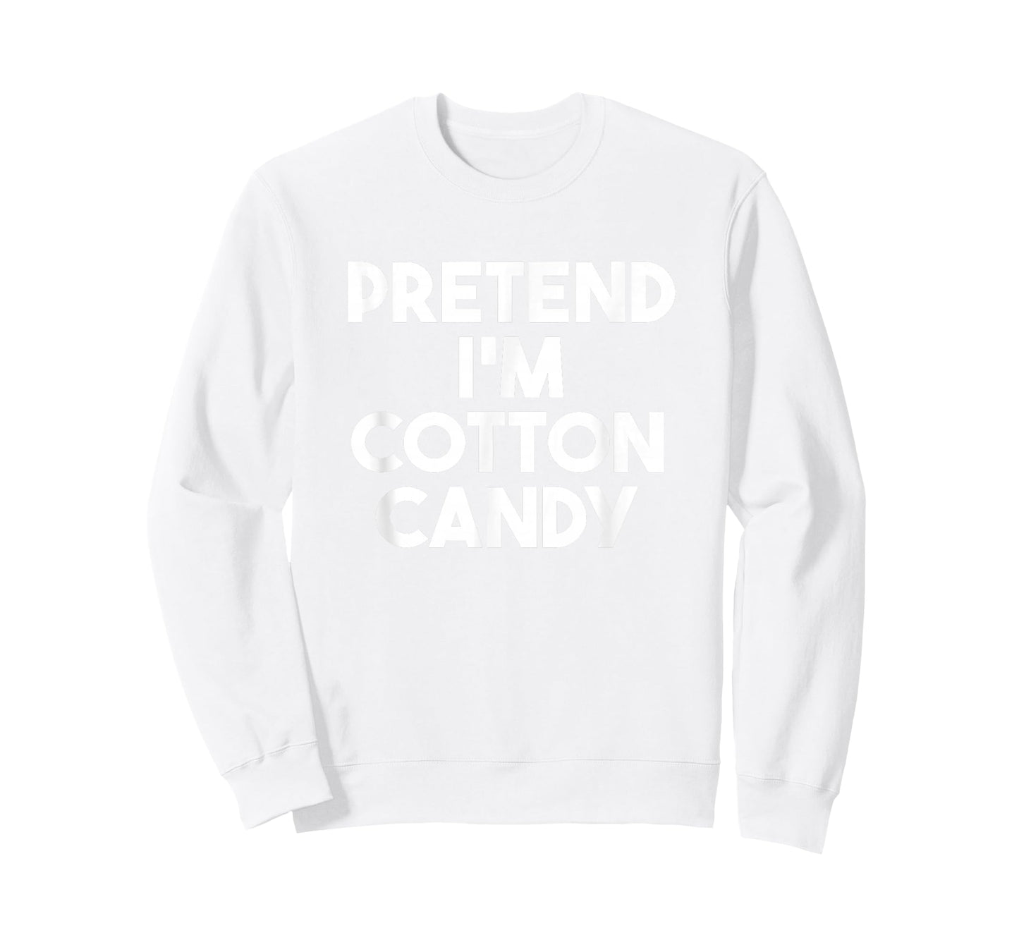 Pretend I'm a Cotton Candy Funny Lazy Halloween Costume T-Shirt