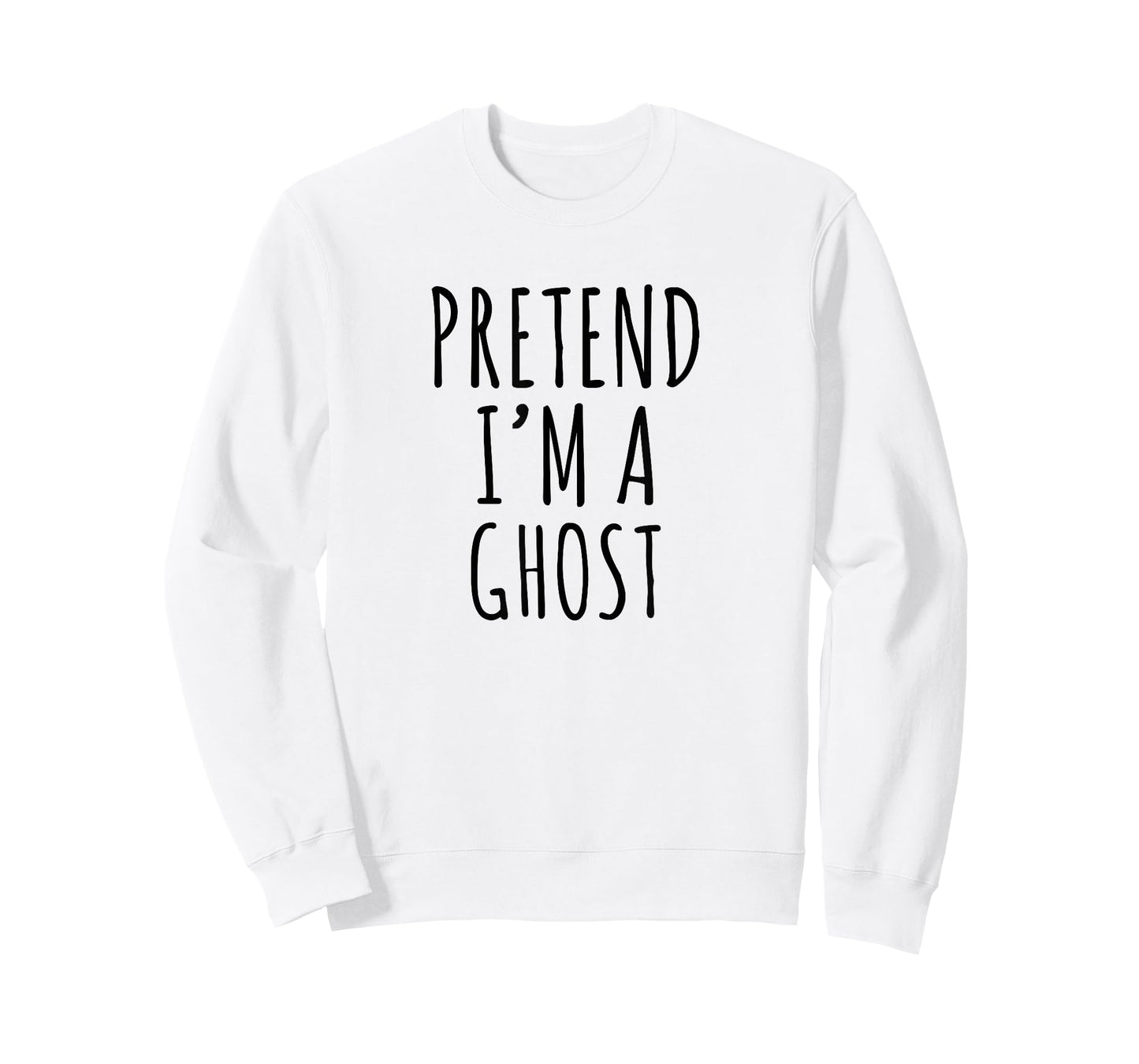 Pretend I’m A Ghost Easy Lazy Funny Halloween Costume Design T-Shirt