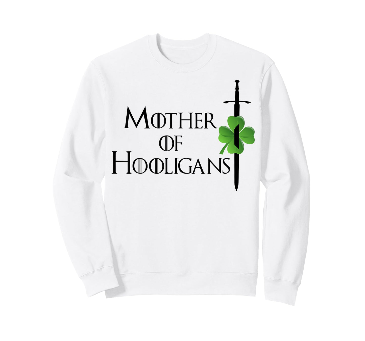 Funny Mom St Patricks Day Mother of Hooligans Women T-Shirt