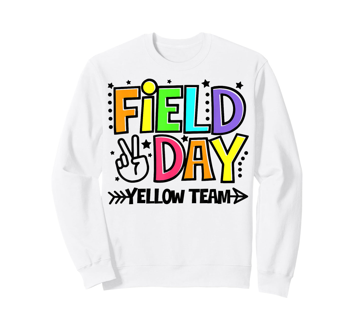 Field Day Yellow Team Funny For Teacher Kids Field Day Games T-Shirt