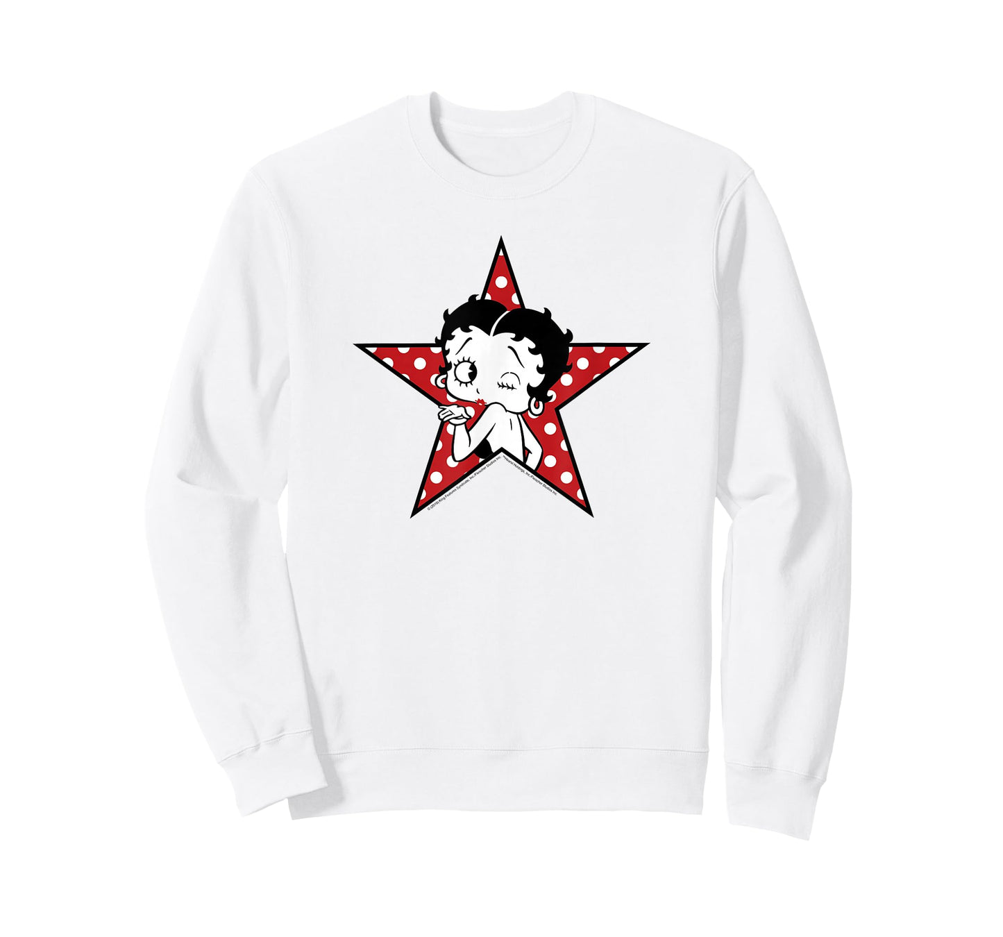 Betty Boop Betty Blowing Kiss Star T-Shirt