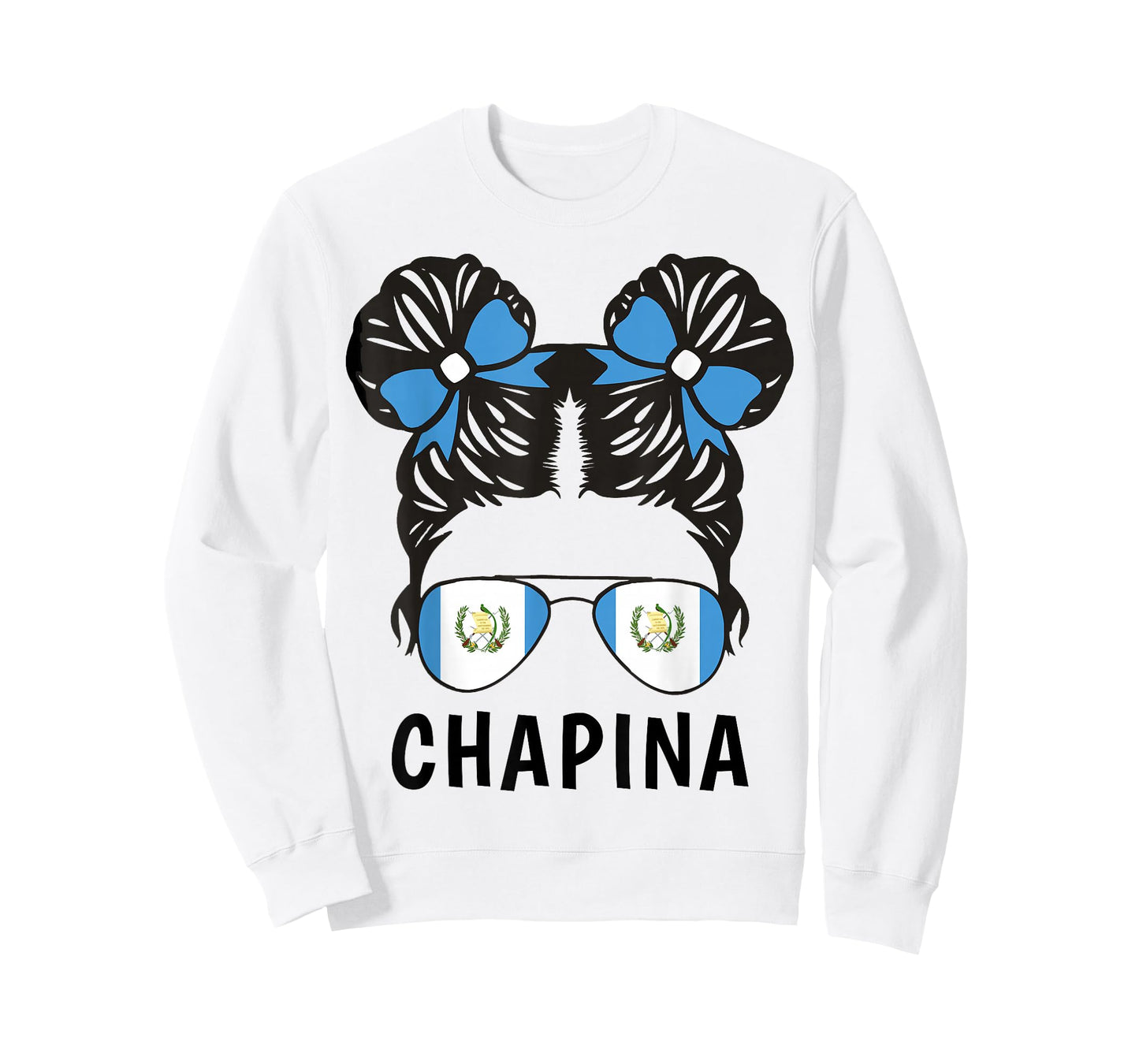Chapina Shirt Guatemalan Girl Guatemala Flag Kids Women T-Shirt
