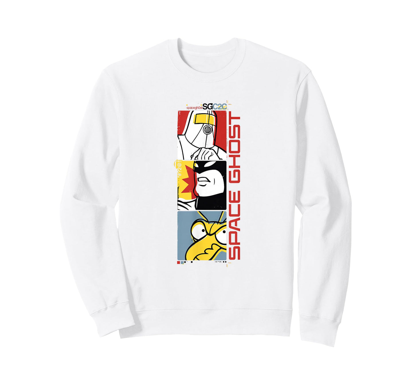 Space Ghost Coast to Coast Vertical Villains Faded Box Up T-Shirt