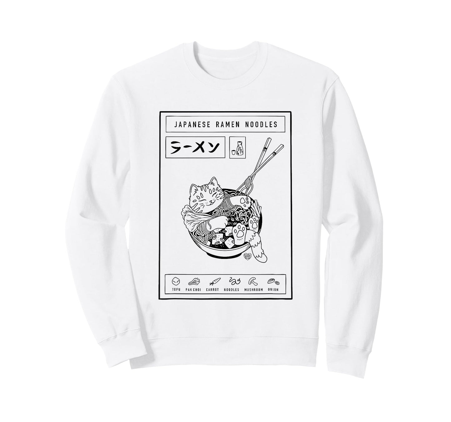 Japanese Ramen Noodles Cat T-Shirt