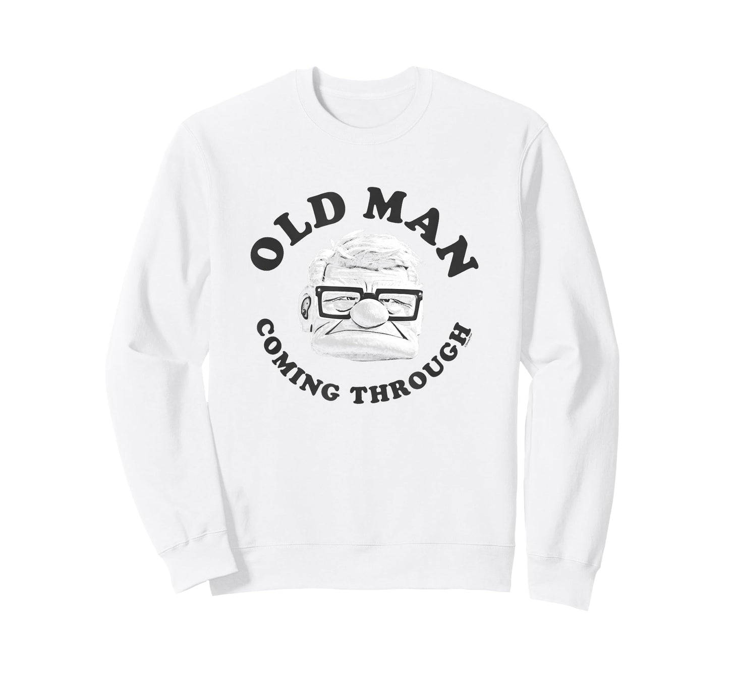 Disney Pixar Up Old Man Coming Through Vintage Carl Face T-Shirt