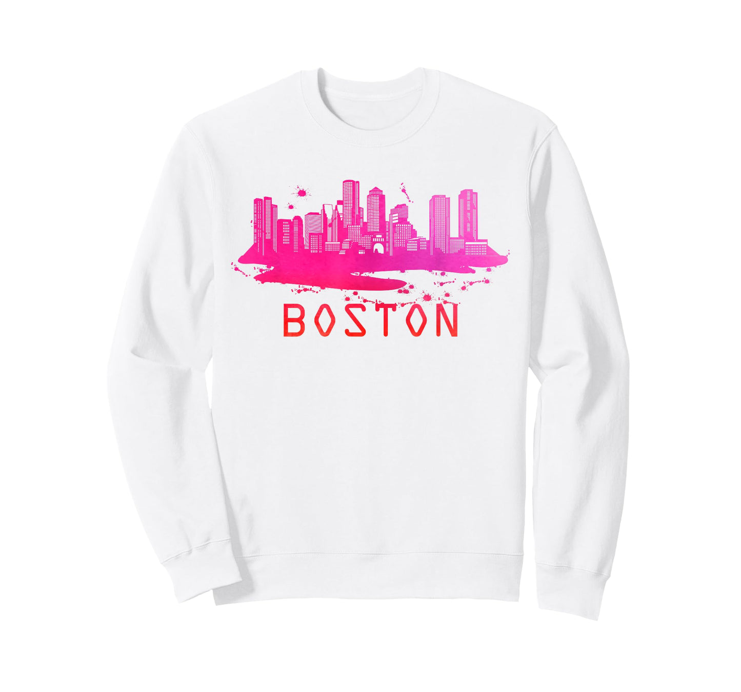 Modern Boston Cityscape - Boston Massachusetts Skyline T-Shirt