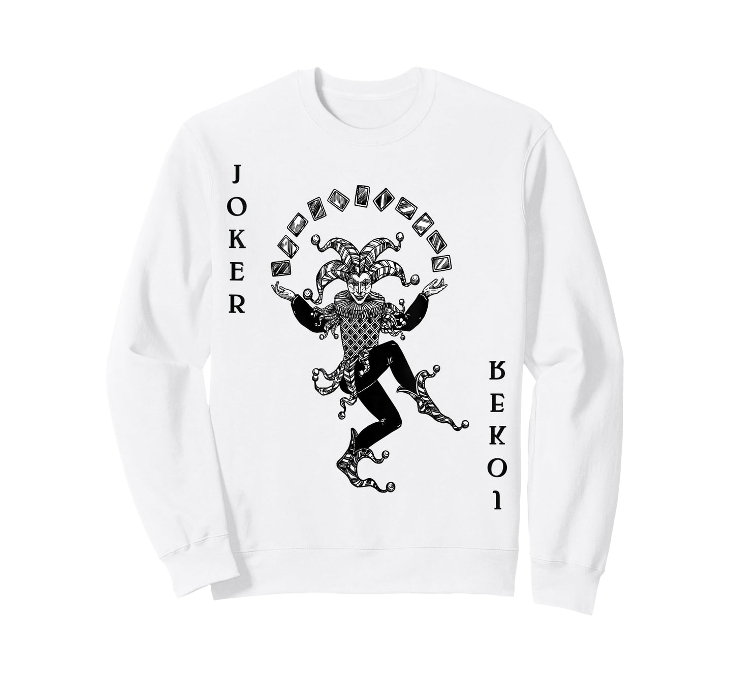 Joker Poker Playing Card Costume Carnival Joker Costume T-Shirt