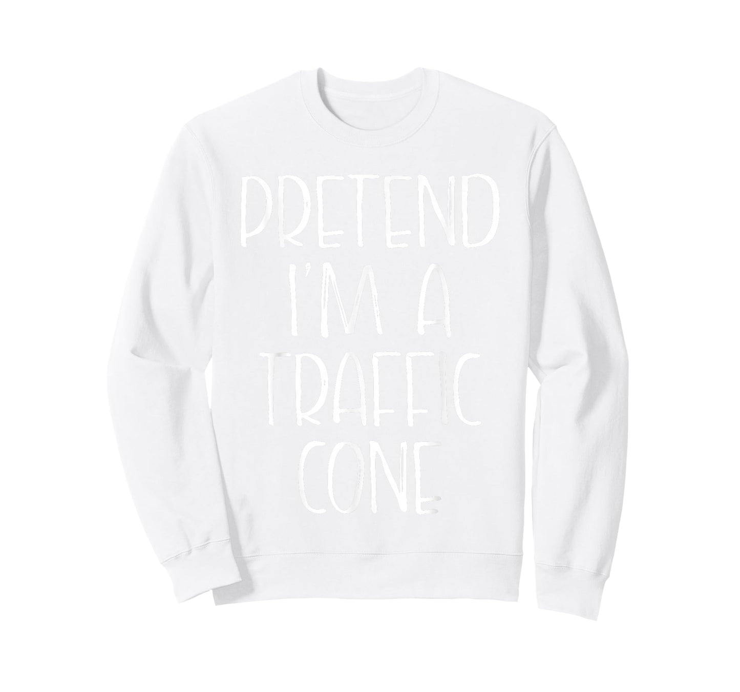 Pretend I'm A Traffic Cone Halloween Costume Group Matching T-Shirt