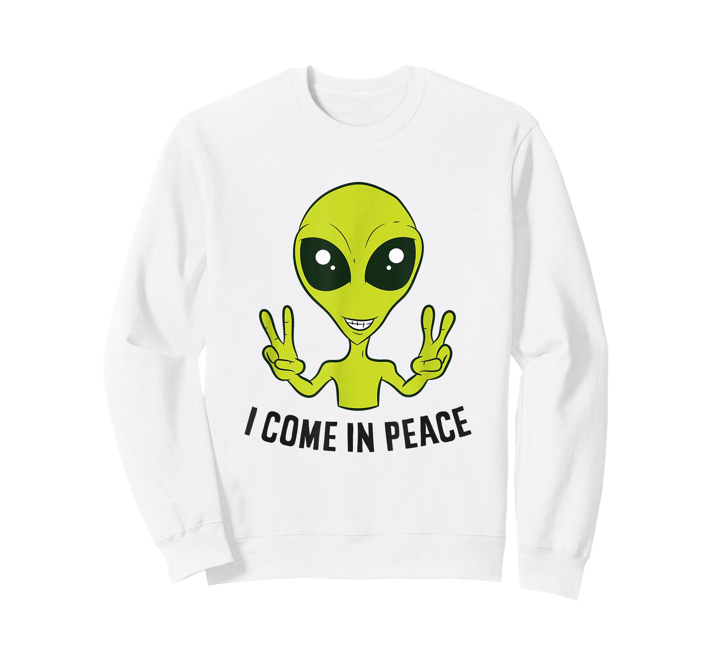 Funny Alien Ufo Space Rave EDM Music I Come In Peace T-Shirt
