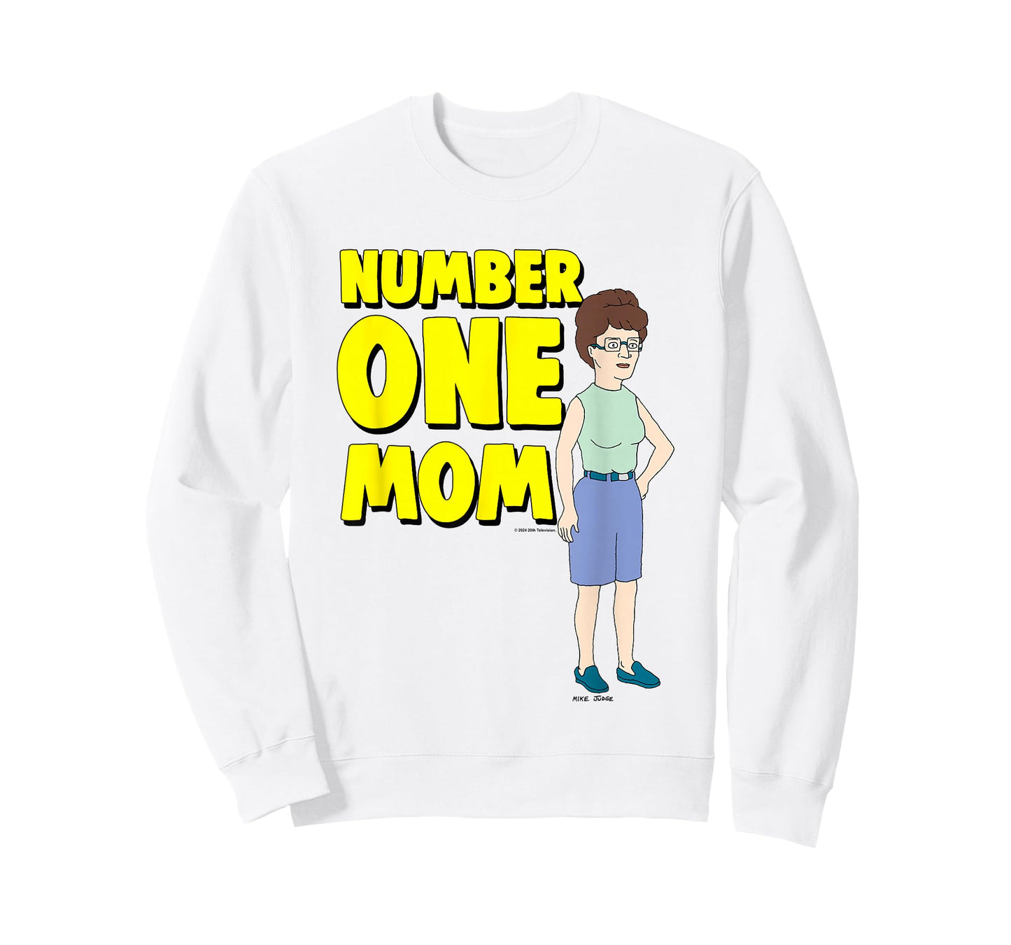 King of The Hill Mother's Day Number One Mom Peggy Big Logo T-Shirt