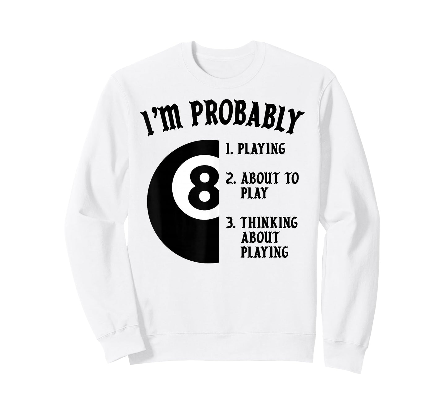 8-Ball Pool Player Billiards Novelty Gift T-Shirt