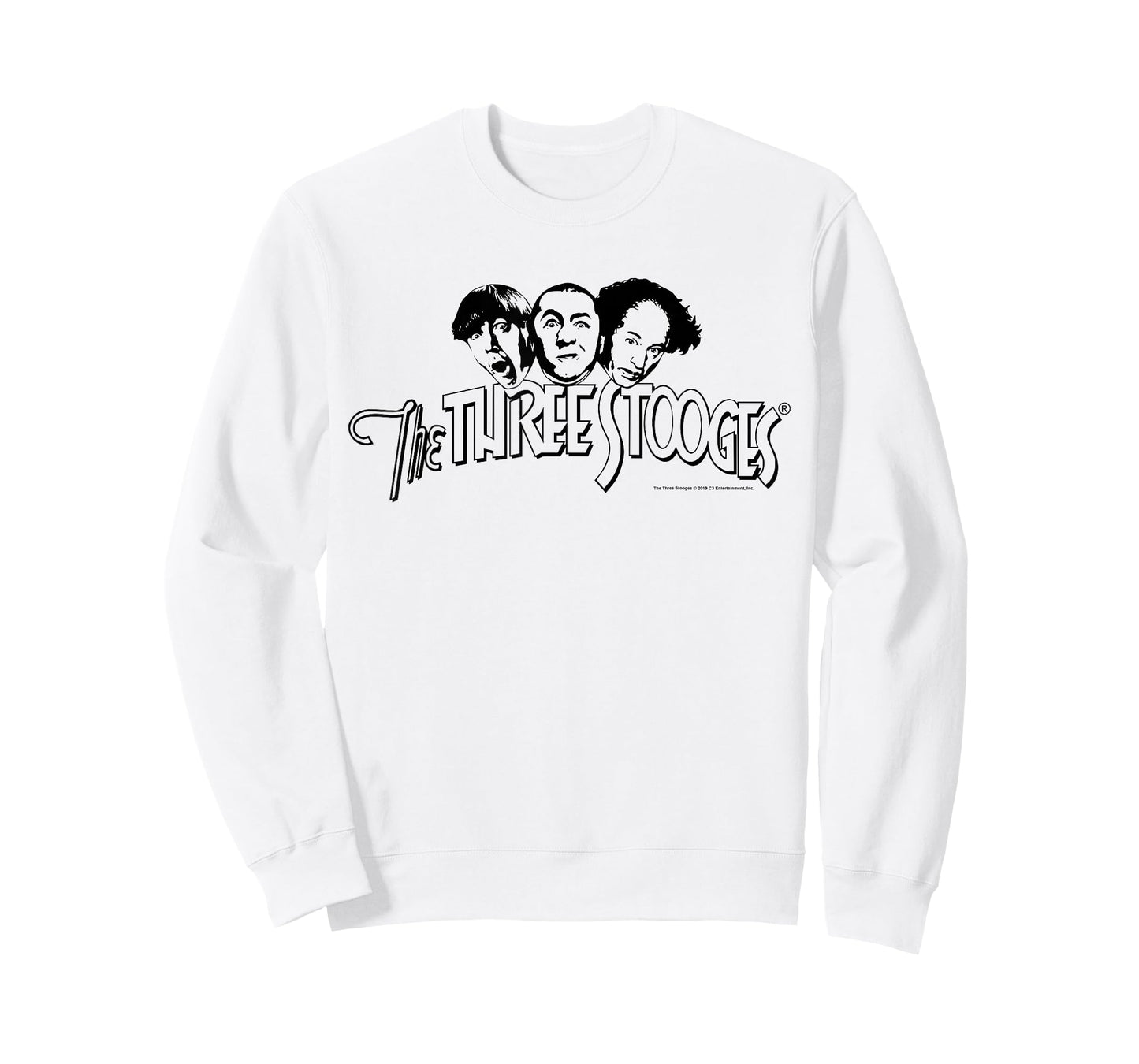 TTS- The Three Stooges Head Logo: Dark T-Shirt