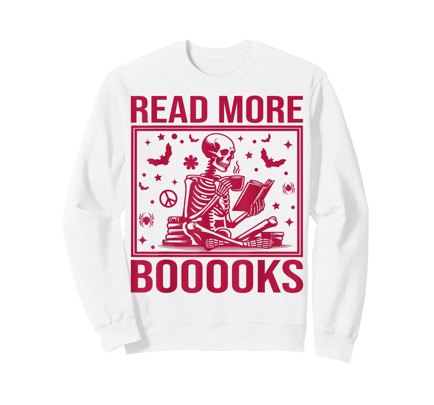 Cute Booooks Ghost Read More Books Funny Teacher Halloween T-Shirt