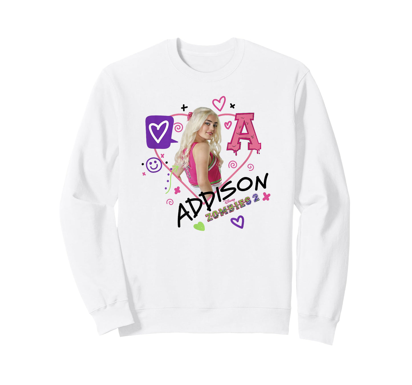 Disney Zombies Addison Doodled Portrait T-Shirt