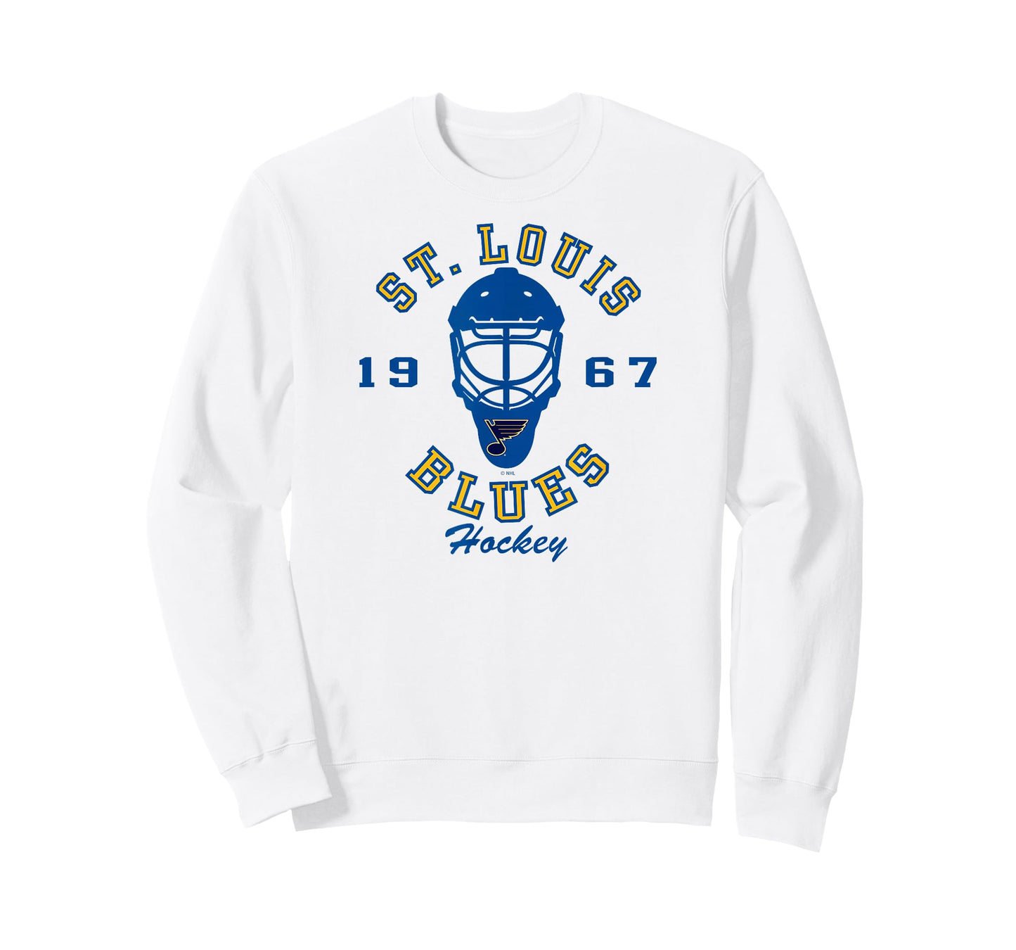 St. Louis Blues Hockey Mask Gray Officially Licensed T-Shirt