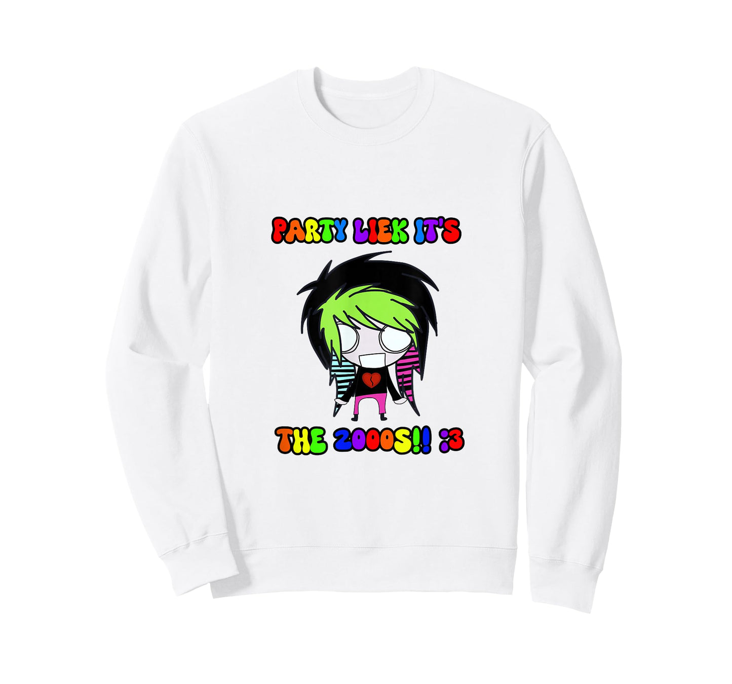Party Liek It’s The 2000’s Scene Kid Y2K Emo T-Shirt