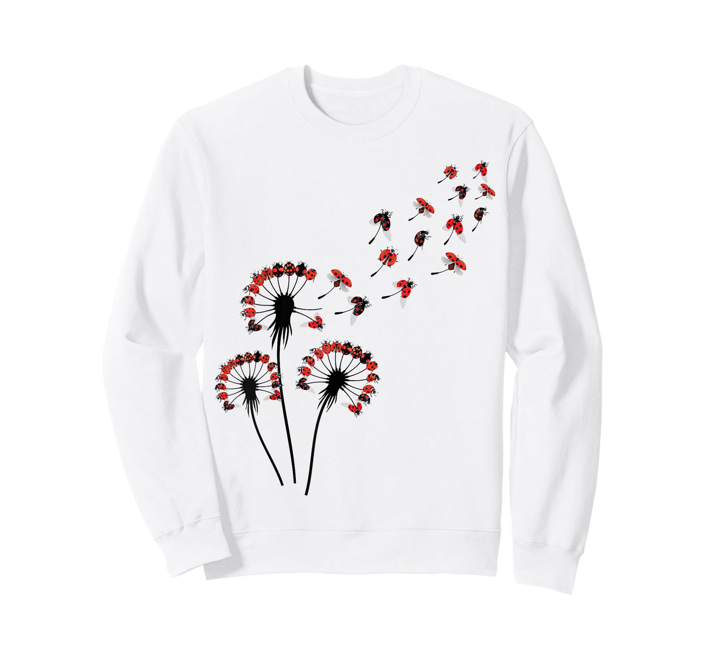 Flower Dandelion Ladybugs Shirt for Ladybug Lover | Ladybug T-Shirt