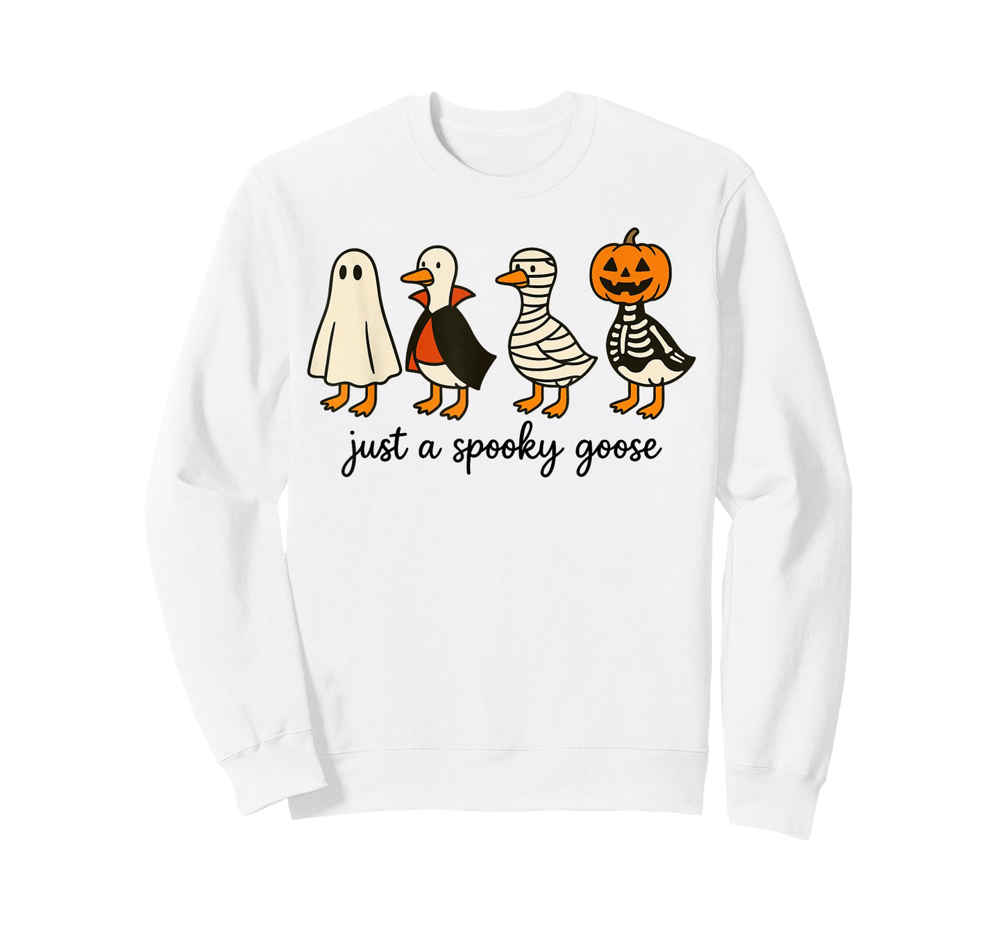 Just a Spooky Goose, Funny Goose in Halloween Costumes Kids T-Shirt