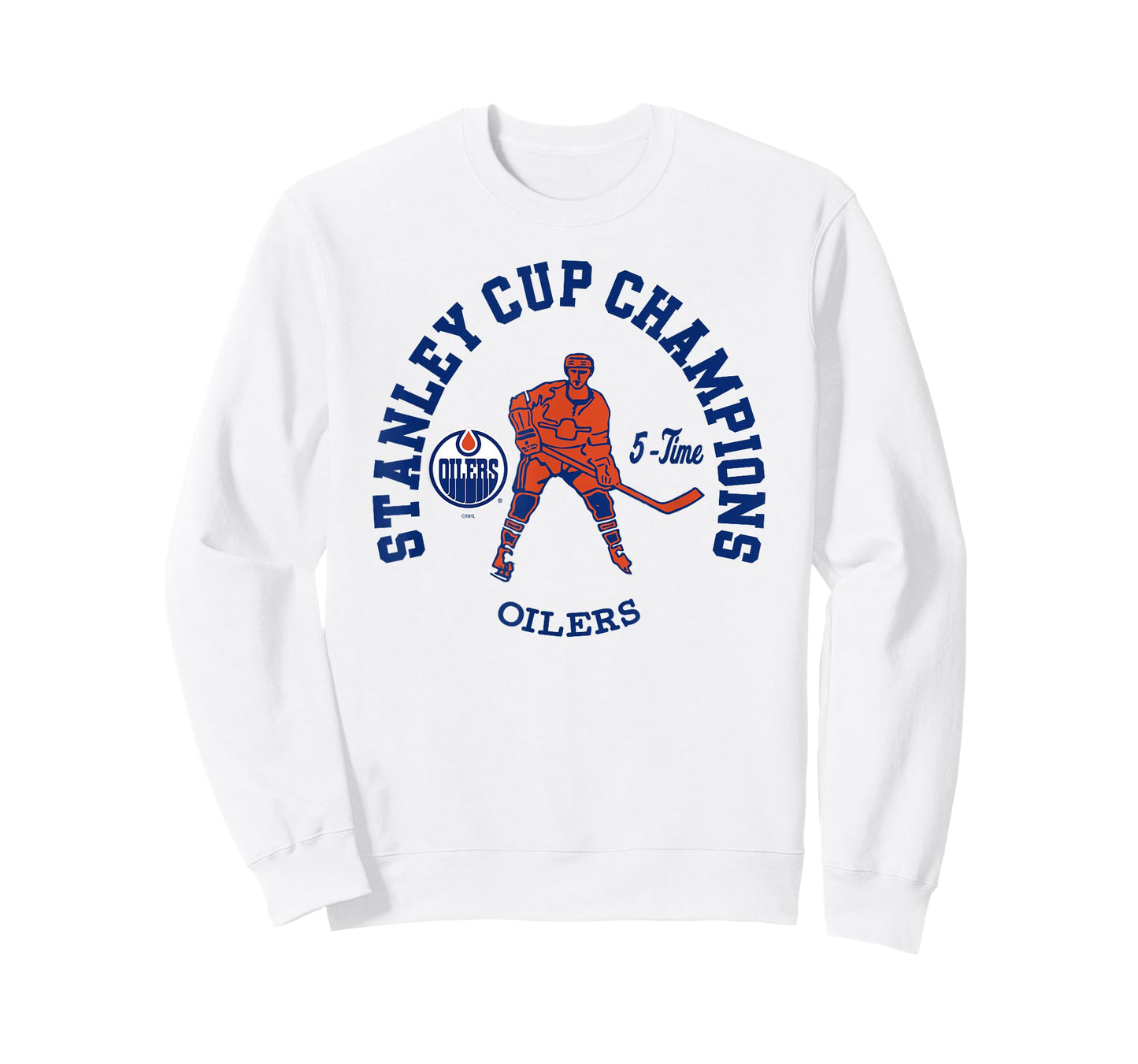 Edmonton Oilers Stanley Cup Champions 5-Time Gray NHL T-Shirt