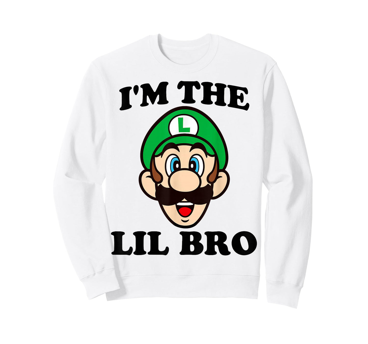 Super Mario Luigi I'm The Lil Bro Portrait T-Shirt