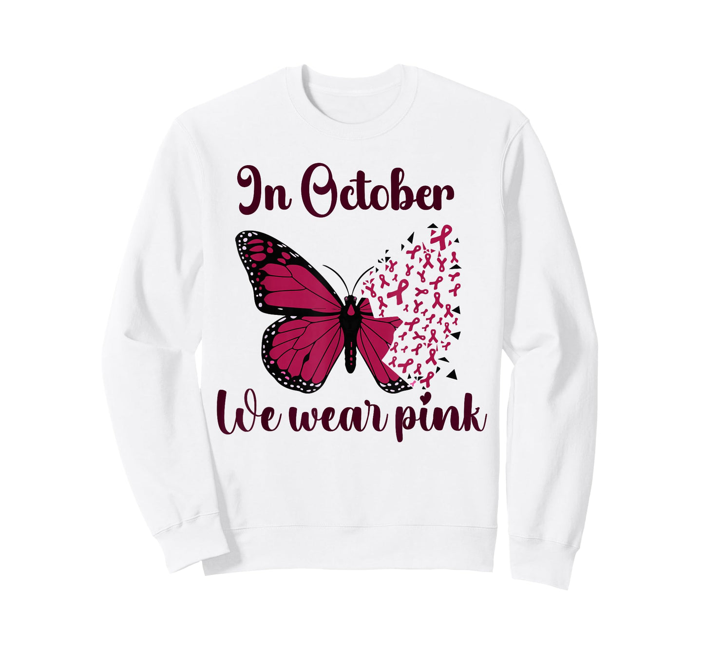 Halloween In October We Wear Pink Breast Cancer Awareness T-Shirt