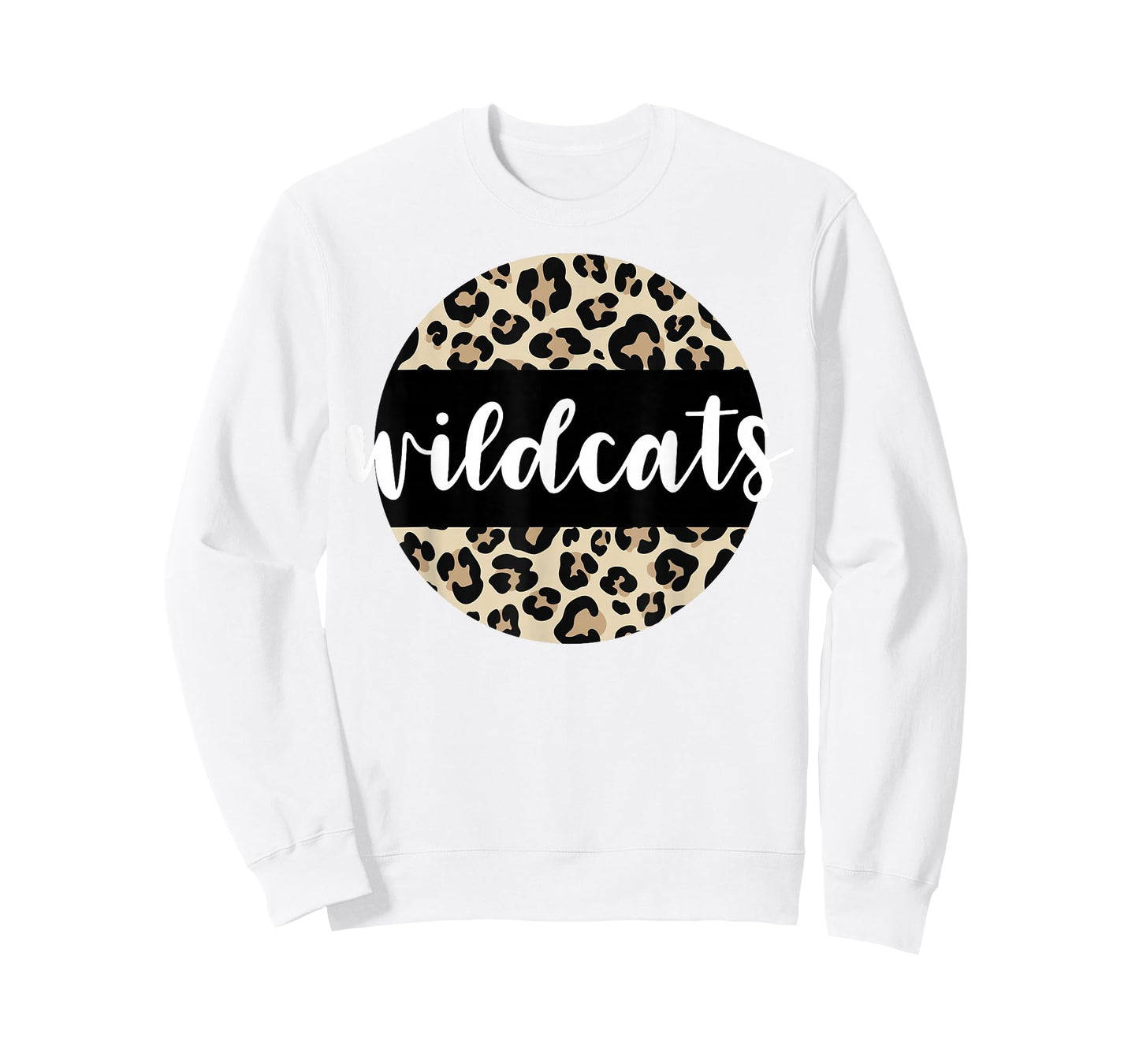 Leopard Print Wildcats Team Mascot School Spirit Game Night T-Shirt