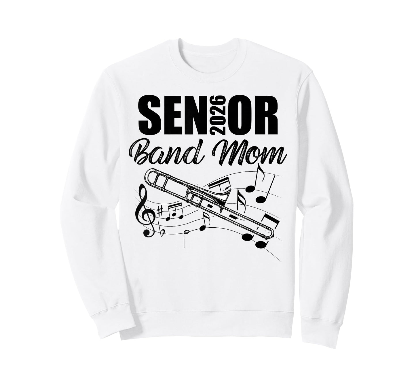 Senior Band Mom 2026 Marching Band Class of 2026 Trombone T-Shirt